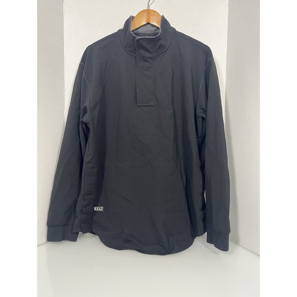 BYLT Elite Fairway Pullover BLACK 1/4 Zip Performance‎ Golf Mens Size XL 027
